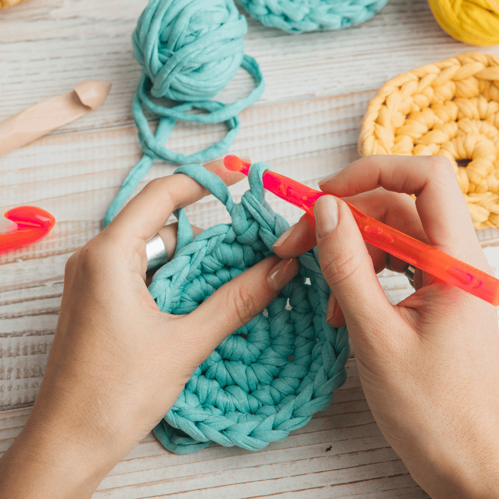 Crochet and knitting