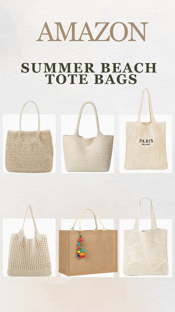 Summer Beach Tote Bags