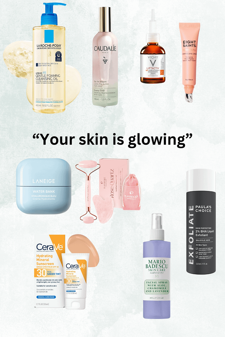 Your skin is glowing Your skin is glowing