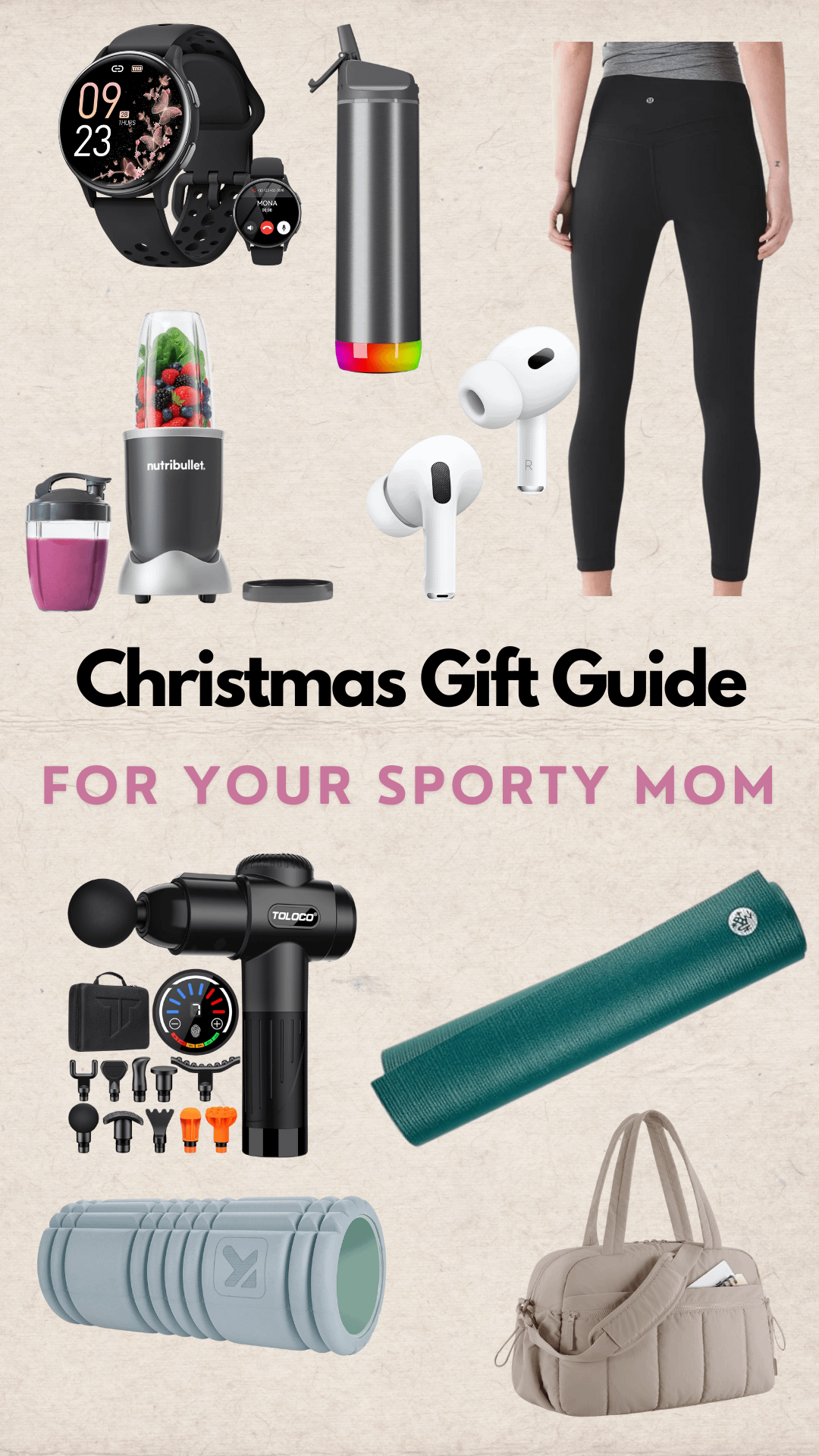 Christmas Gift Guide for your sporty mom